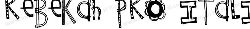 Rebekah Pro Italic字体转换